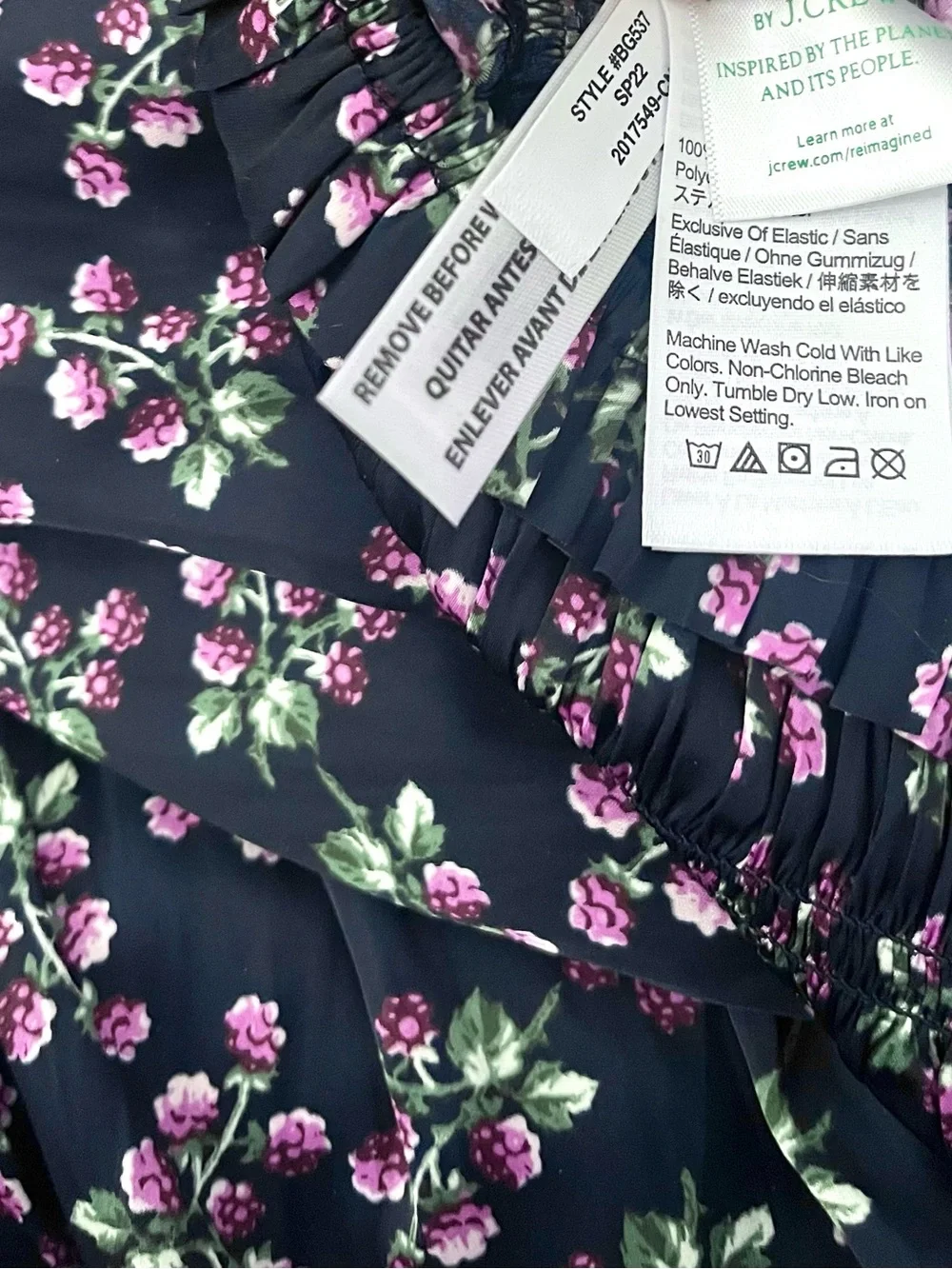J. Crew 2pc Set Skirt Tank Camisole Featherweight Satin Twilight Berry Smocked L